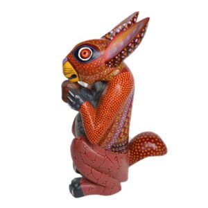 Conejo de madera - Alebrije Hecho en México con Orgullo