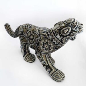 Huichol Art Walking Jaguar