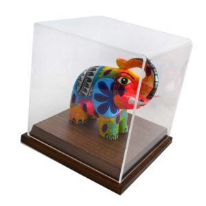 Elefante Alebrije de Madera con Cubierta Acrílica Arte Mexicano de Colección