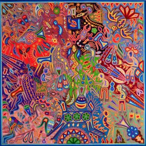 Arte Huichol en Hilo: Simbolismo Ancestral y Colores Vivos