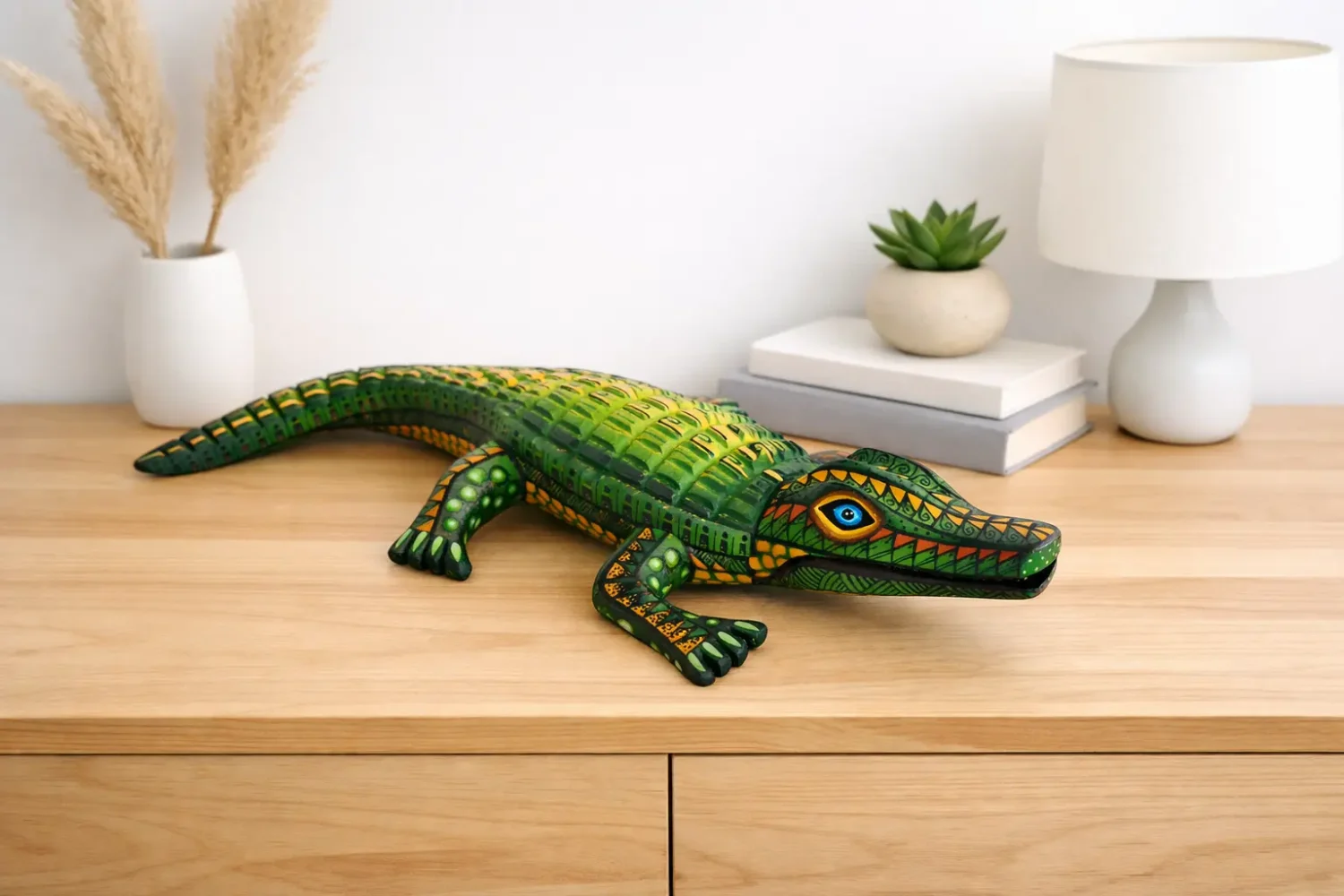 Alebrije de Cocodrilo - Madera de Copal