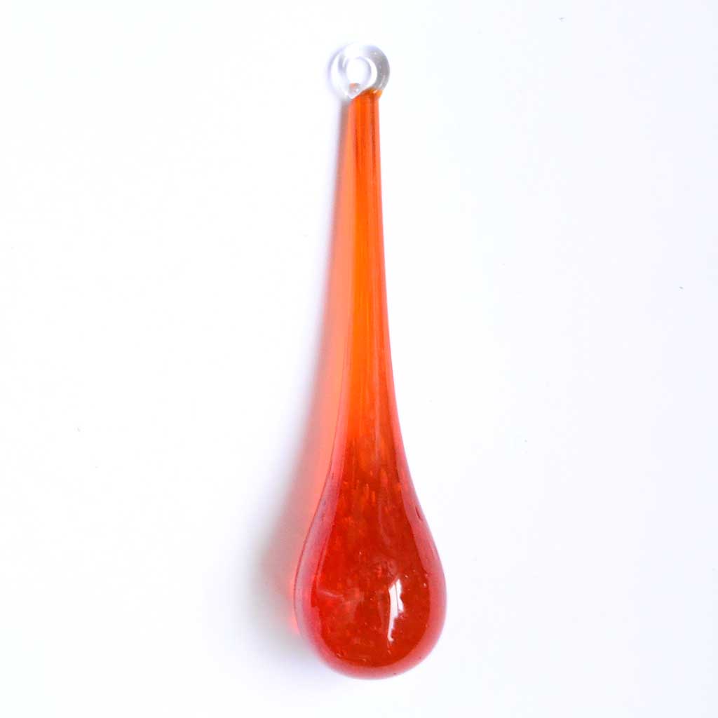 Esferas de Vidrio soplado color naranja