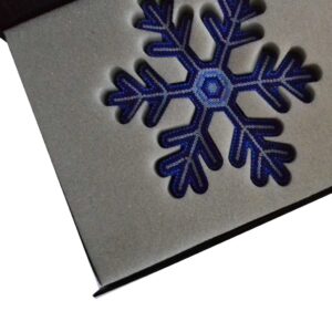 Copo de nieve con empaque premium