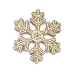 Copo de nieve en arte huichol - NAVIDAD
