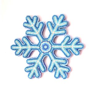 Copo de nieve en arte huichol - NAVIDAD
