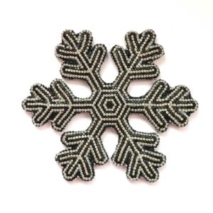 Copo de nieve en arte huichol - NAVIDAD