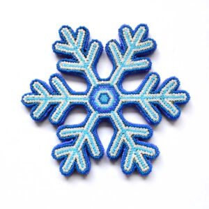 Snowflake with Huichol Art