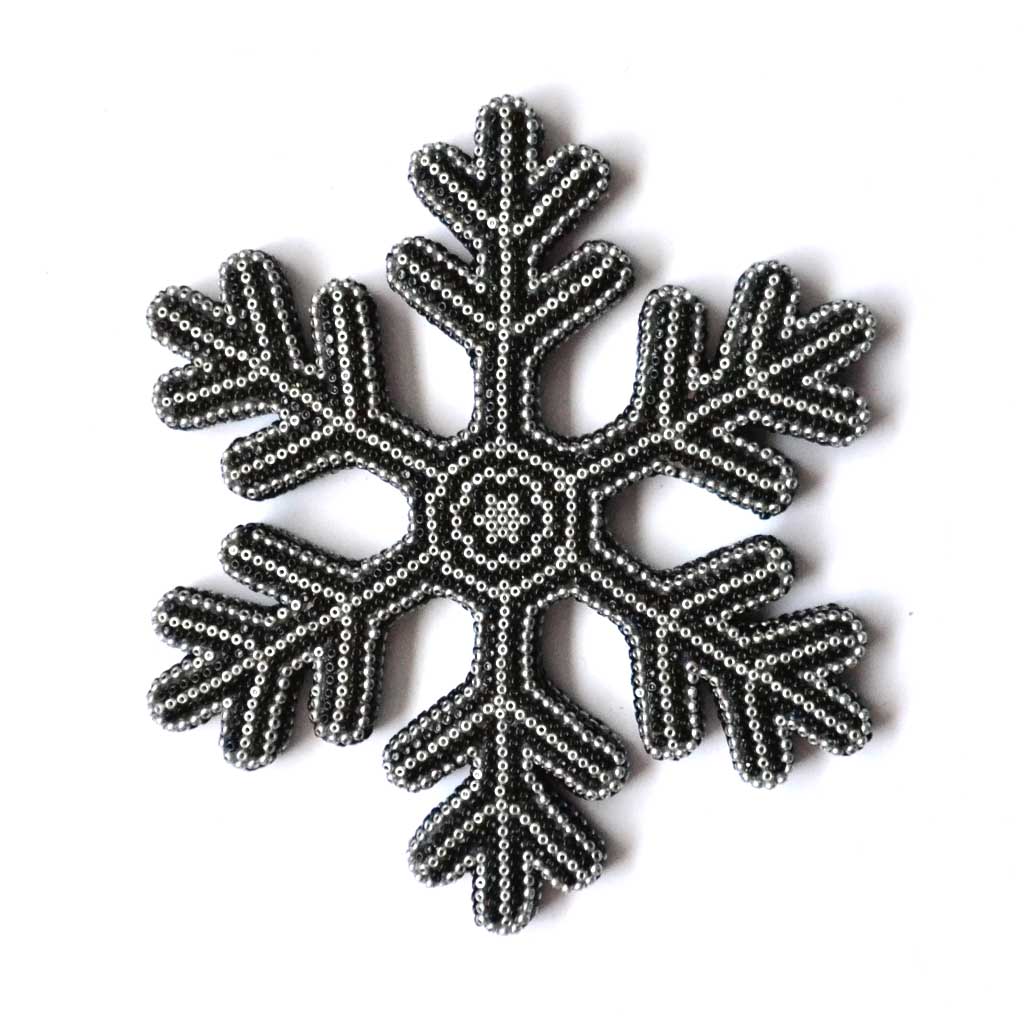 Copo de nieve con arte huichol
