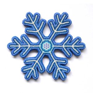 Snowflake with Huichol Art