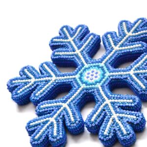Snowflake with Huichol Art