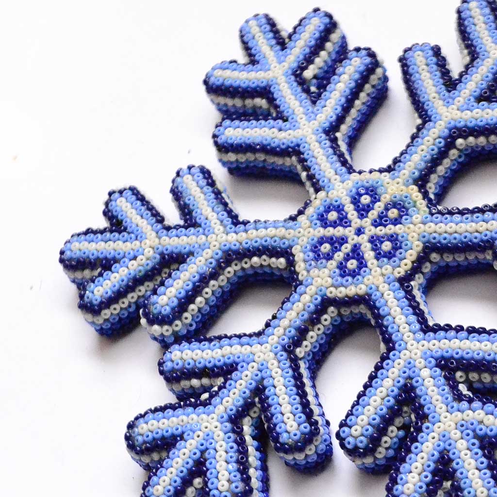 Snowflake with Huichol Art