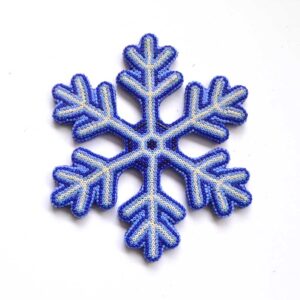 Snowflake with Huichol Art