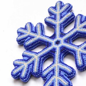 Snowflake with Huichol Art