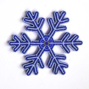 Snowflake with Huichol Art